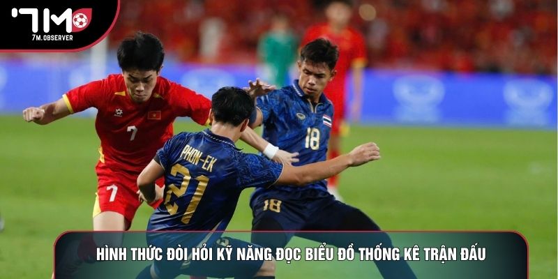 Hình thức đòi hỏi kỹ năng đọc biểu đồ thống kê trận đấu