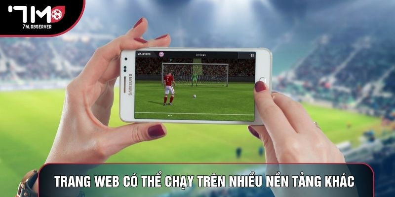 Trang web có thể chạy trên nhiều nền tảng khác nhau